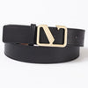 Victoria Black Smooth Leather Belt