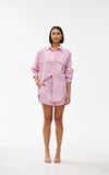 Juniper Short - Pink Pinstripe