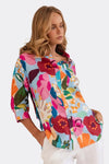Kaleido 3/4 Sleeve Print Shirt K89