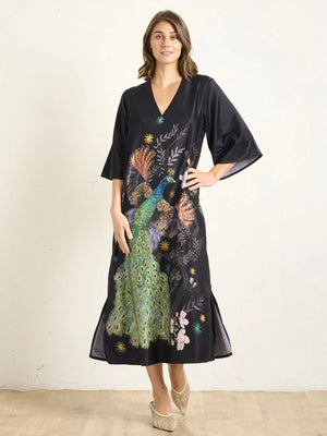 PEACOCK KAFTAN DRESS