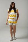 Club Cotton Knit Short - White/Daffodil