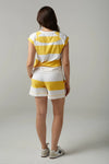 Club Cotton Knit Short - White/Daffodil