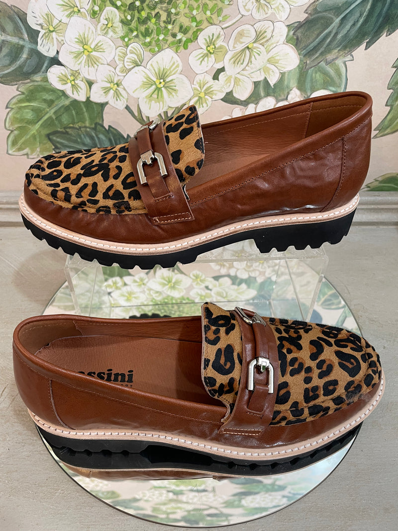 Madeleine Cognac/Leopard