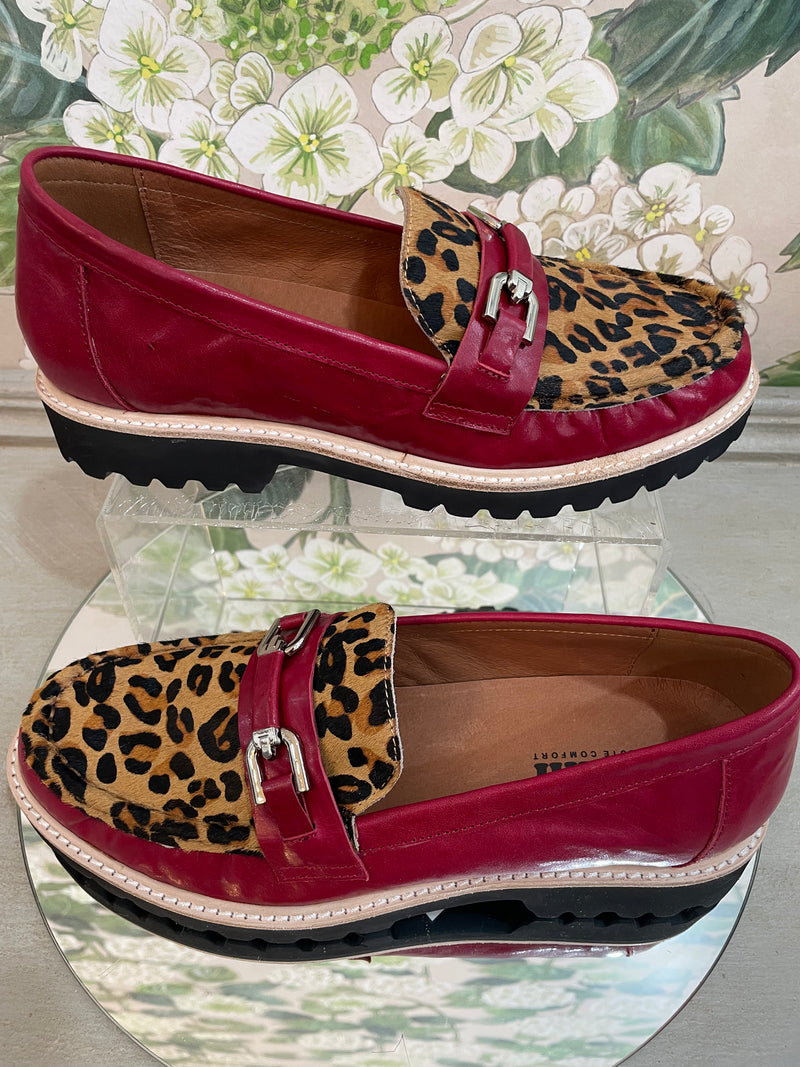 Madeleine Red/Leopard