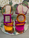 7454- Fucsia and Naranja