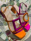 7454- Fucsia and Naranja