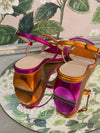7454- Fucsia and Naranja