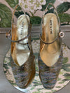 Gleam Light Blue Reptile Leather