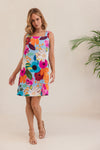 K92 Floral square neck dress