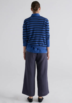 willa striped knit- blue