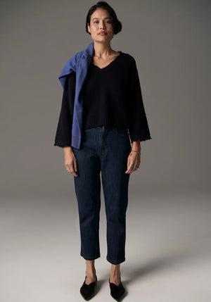Harper Straight Leg Crop Jean - Ink