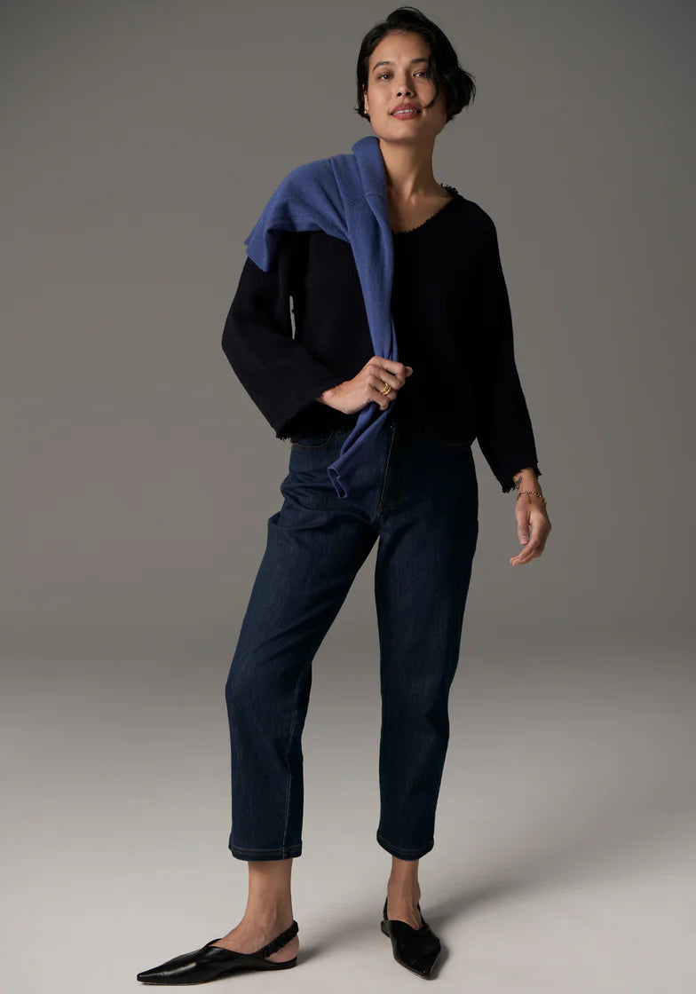 Harper Straight Leg Crop Jean - Ink