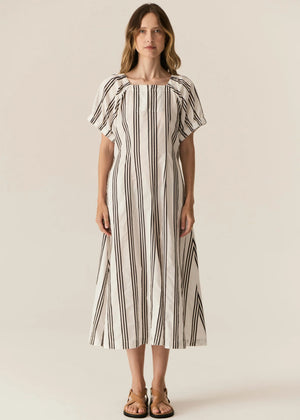 Parc Dress- Ink Stripe