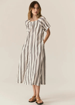 Parc Dress- Ink Stripe