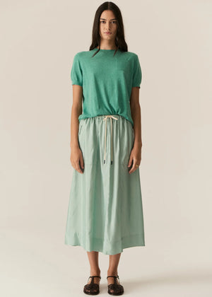 Henri Drawcord Skirt - Mist