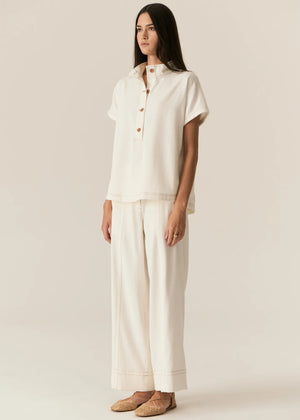 Carsen Denim Shirt - Ecru