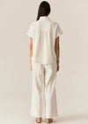 Carsen Crop Denim Pant - Ecru