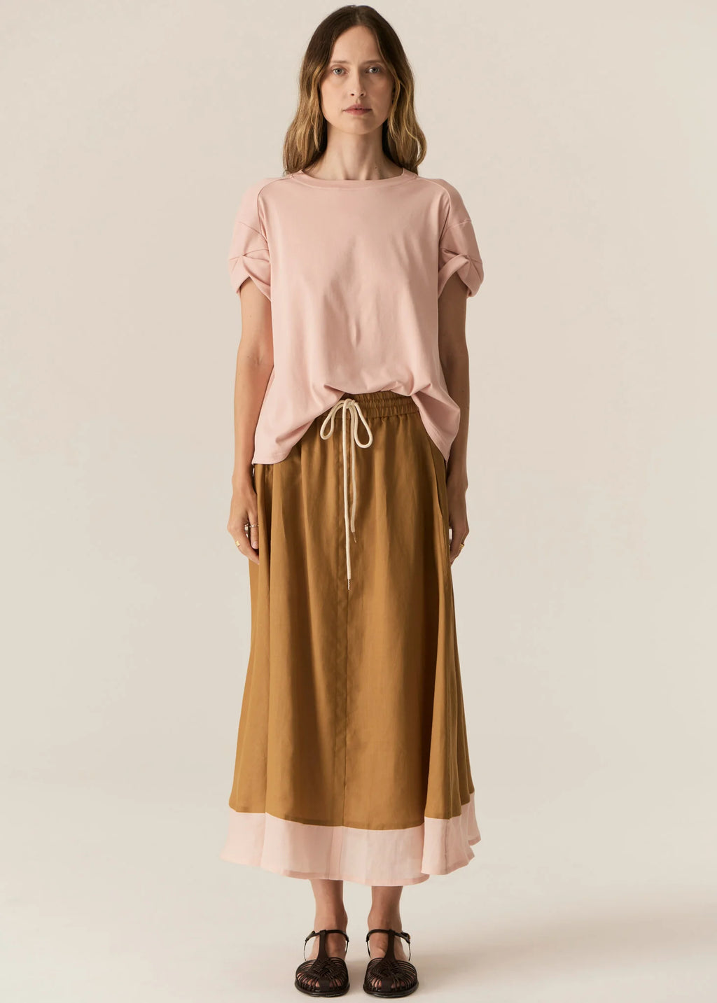 Zone Twist Tee- Blush