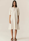Carsen Denim Dress - Ecru