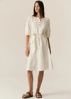 Carsen Denim Dress - Ecru
