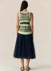 Marc Multistripe Tank - Green