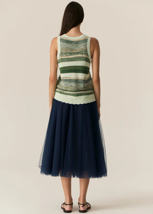 Marc Multistripe Tank - Green