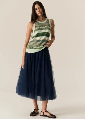 Marc Multistripe Tank - Green