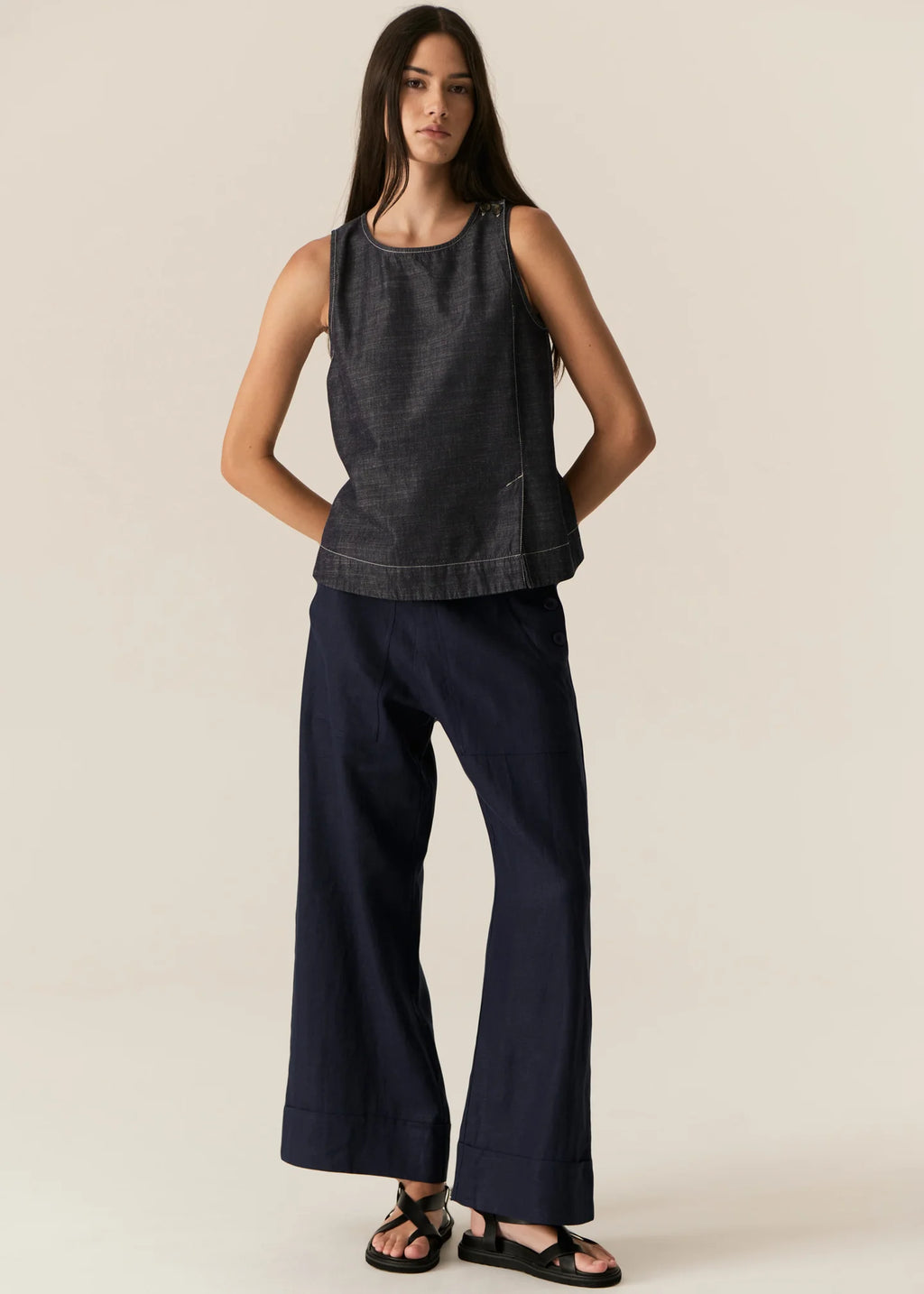 Arvid Tank- Chambray