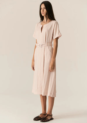 Faire Belt Dress- Blush