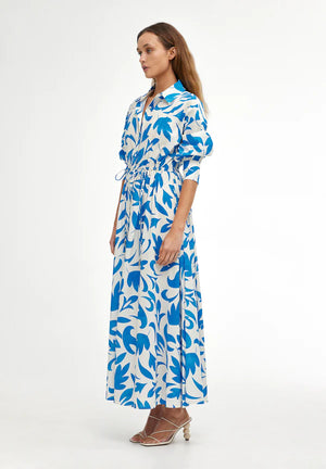 ISLA SHIRT DRESS - MOSAIC BLUE