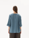 23A3110 Twist Front Top - Washed Blue