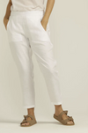 5176 Linen Flat Front Tapered Pant