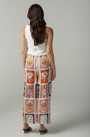 Rodeo Print Cropped Pant