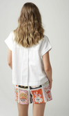 rodeo patch cap sleeve shirt