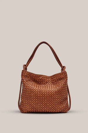 Woven Bella Tan 2-in-1 Convertible Backpack Tote