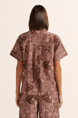 jaunt top - cacao batik