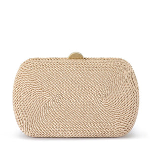 Martina Natural Coiled Rope Clutch