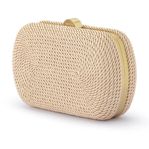 Martina Natural Coiled Rope Clutch