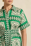 Roam Dress- Parrot Scarf