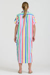 The Ashley Shirtdress - Fiesta Stripe